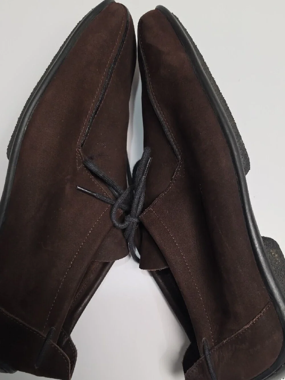 Arche France Dark Brown Suede Square-Toe Lace-Up Loafers / Oxfords - Size 10